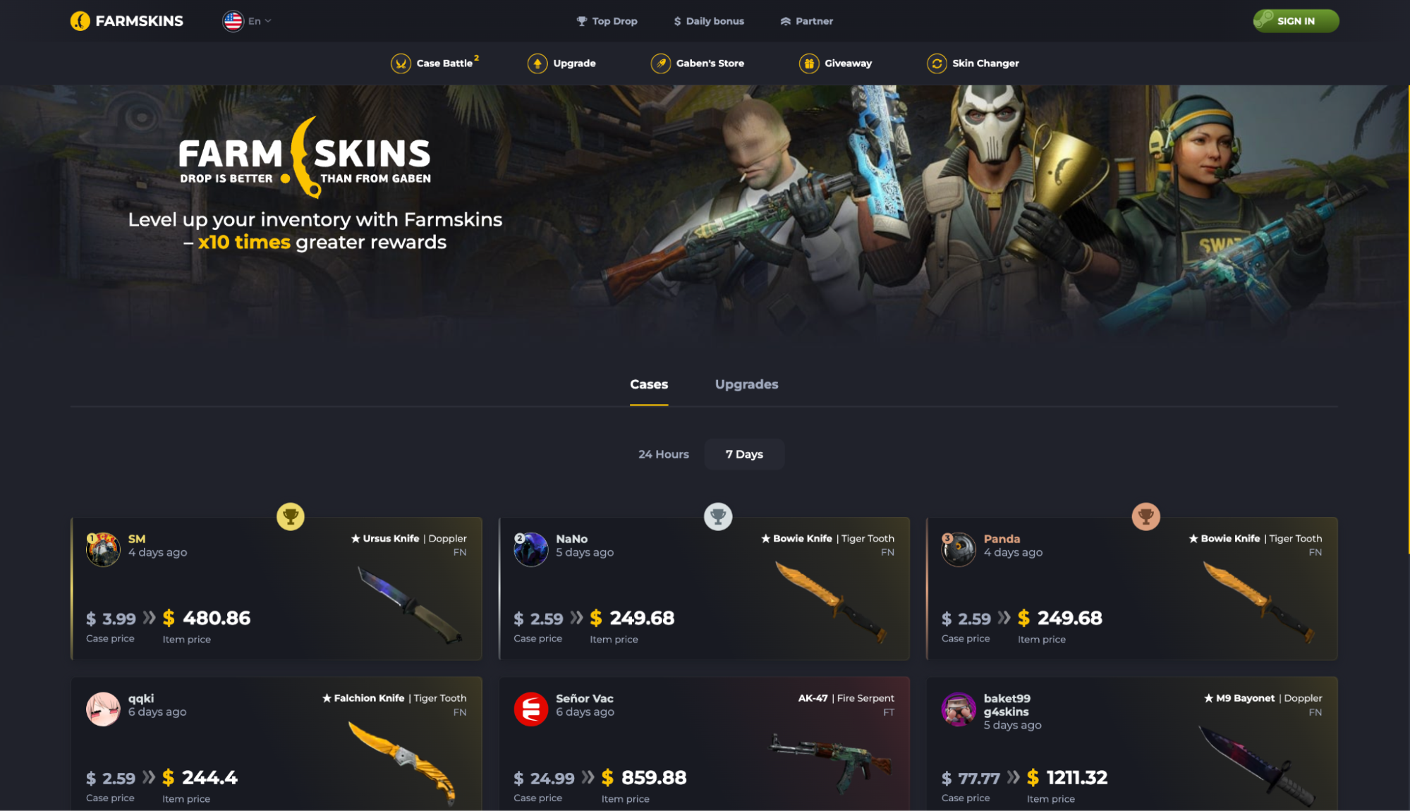 FarmSkins Promo Code for April 2024: Get Free Cases and Bonuses | CS2 Cases