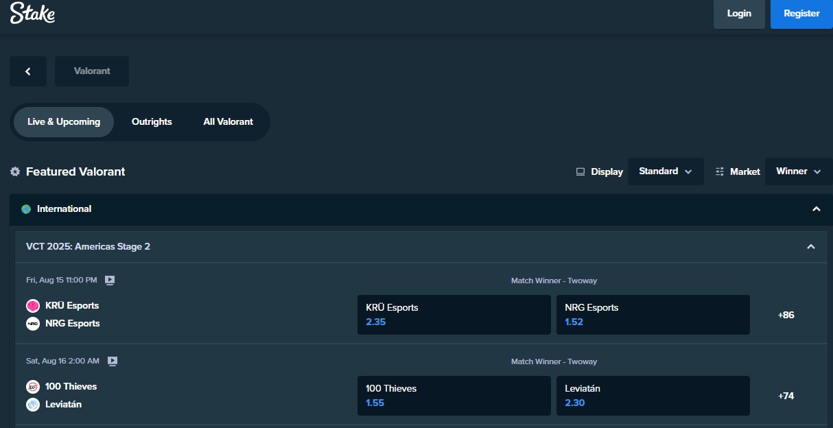 Valorant Betting Sites for 2025