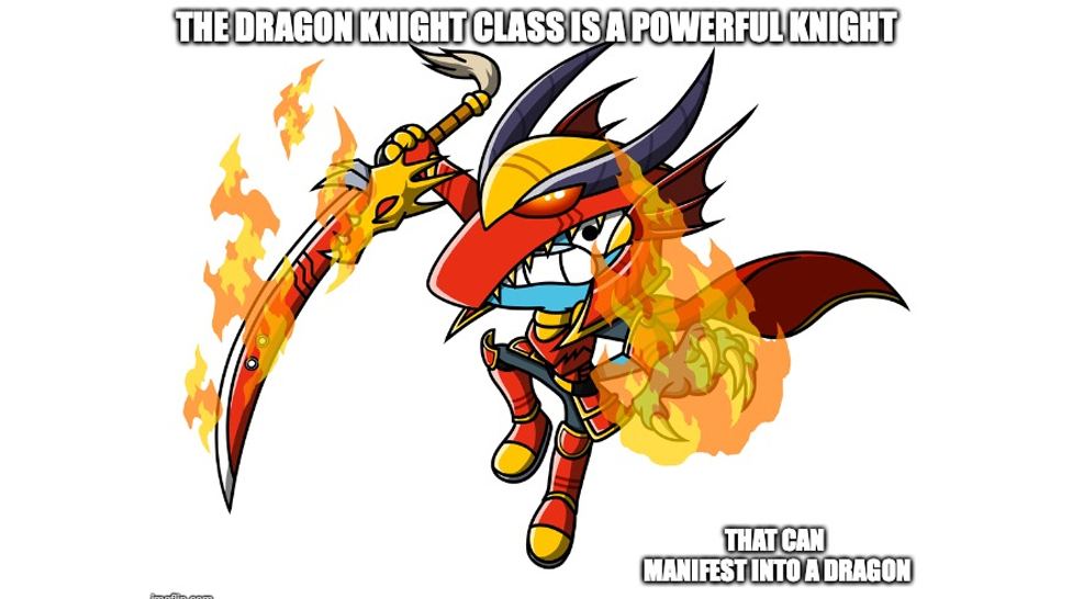 Dragon Knight: Dragon's Blood transformation