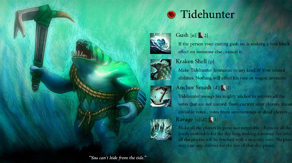 Tidehunter super strong pos-3: guide