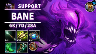 Bane hard support gameplay patch 7.32c