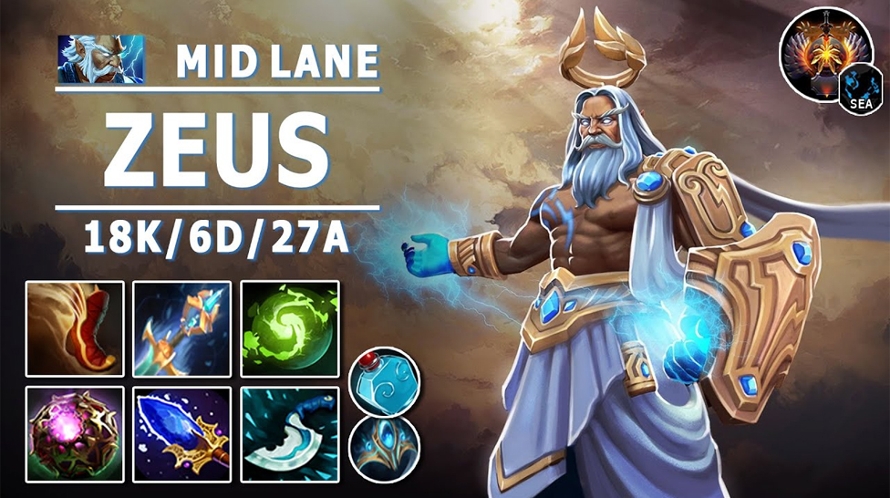 Is Zeus the best mid-hero of patch 7.32c?