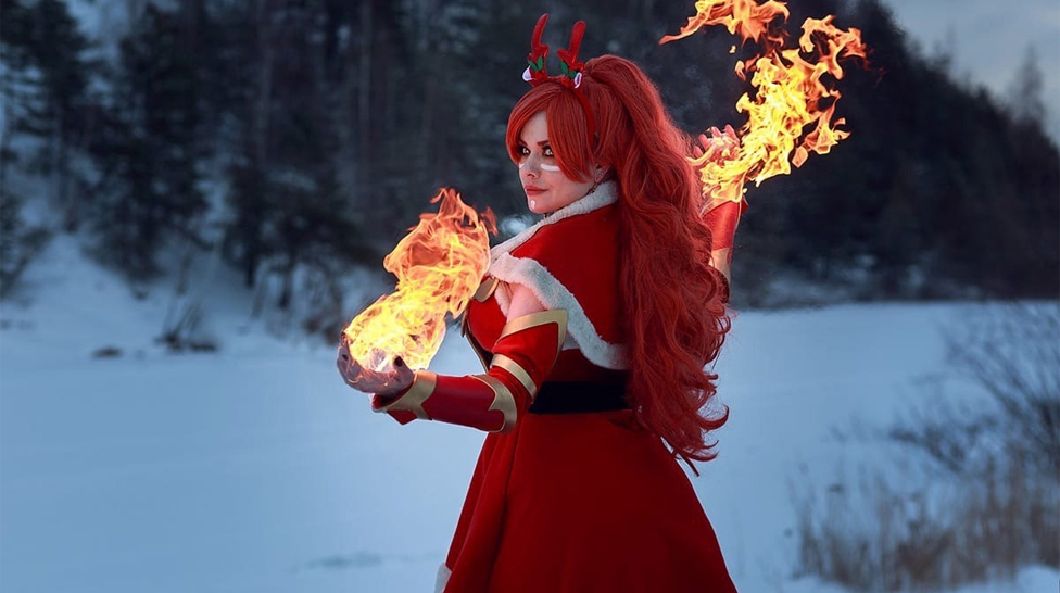 Lina New Year cosplay by LunashaCosplay
