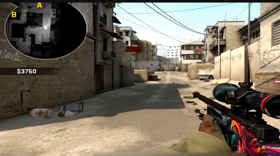 Why do players switch to a knife after shooting with an AWP?