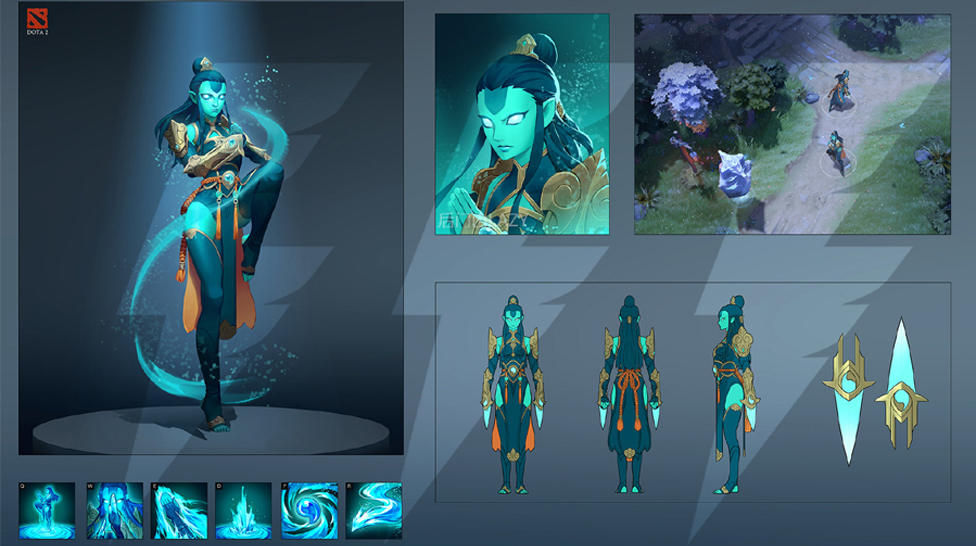 MYCENA: UNRELEASED DOTA 2 HERO CONCEPT