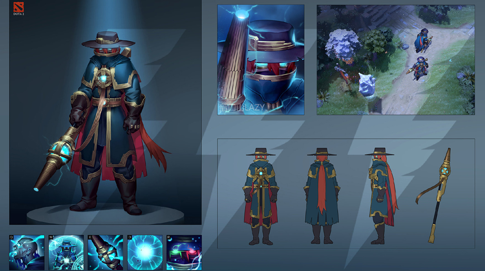 MYCENA: UNRELEASED DOTA 2 HERO CONCEPT