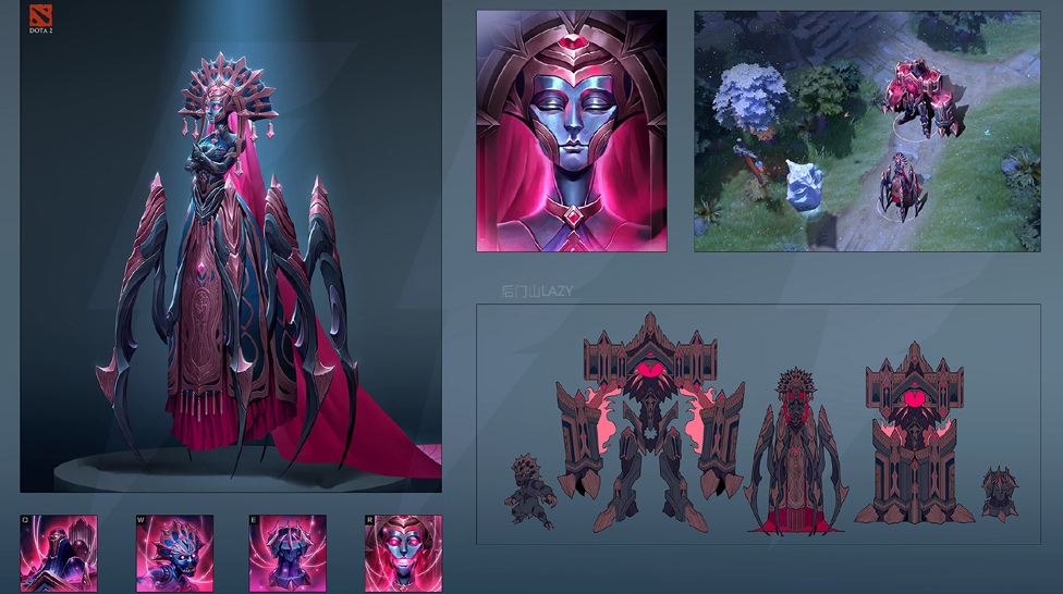 MYCENA: UNRELEASED DOTA 2 HERO CONCEPT