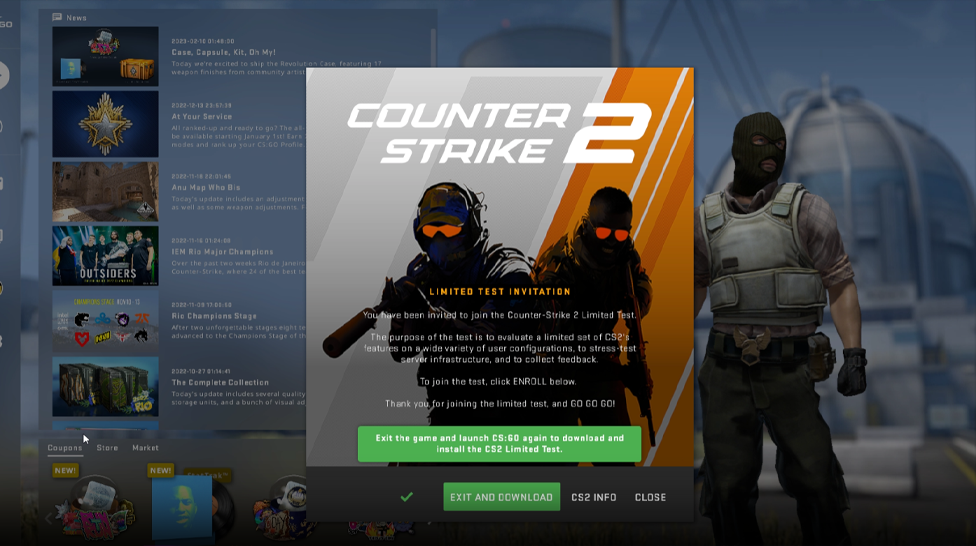 You can now play CS2 beta-test without invite