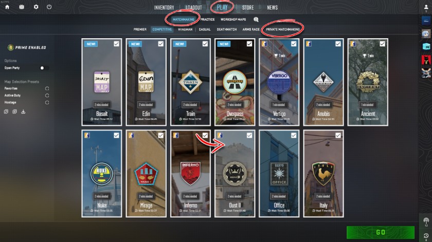 How to Play Private Match CS2?