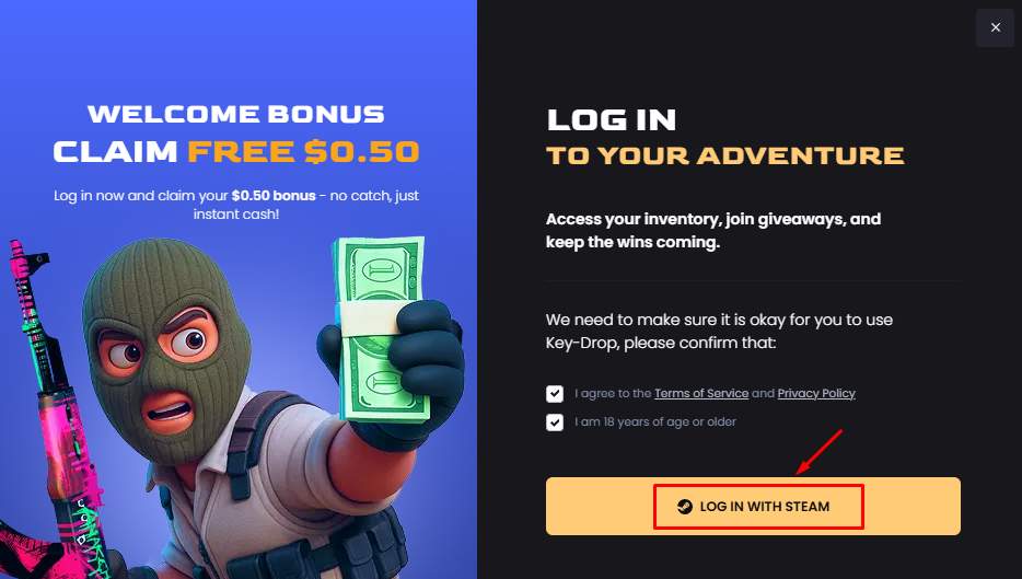 Key-Drop Promo Codes (December 2025) — GAMBLECSGO100 for $1 Free + 20% Deposit Bonus & Daily Free Cases