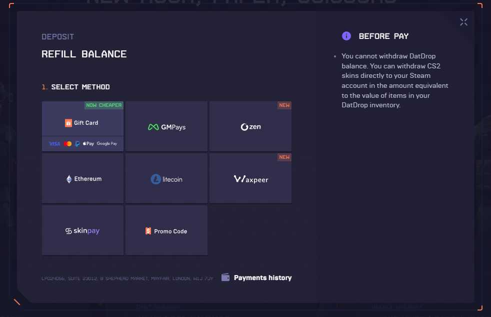 DatDrop Promo Code