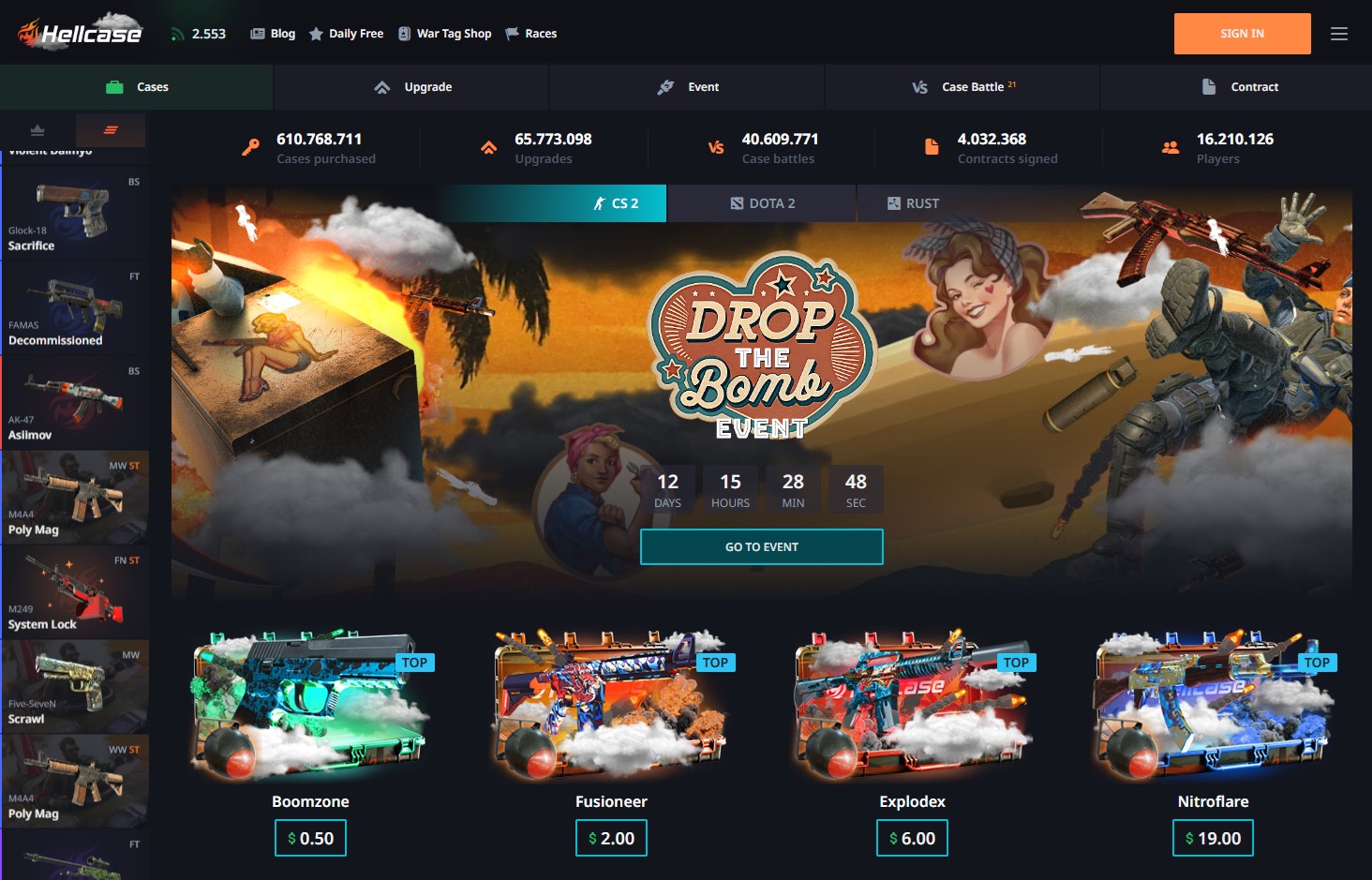 Hellcase Promo Code "gamblecsgo"