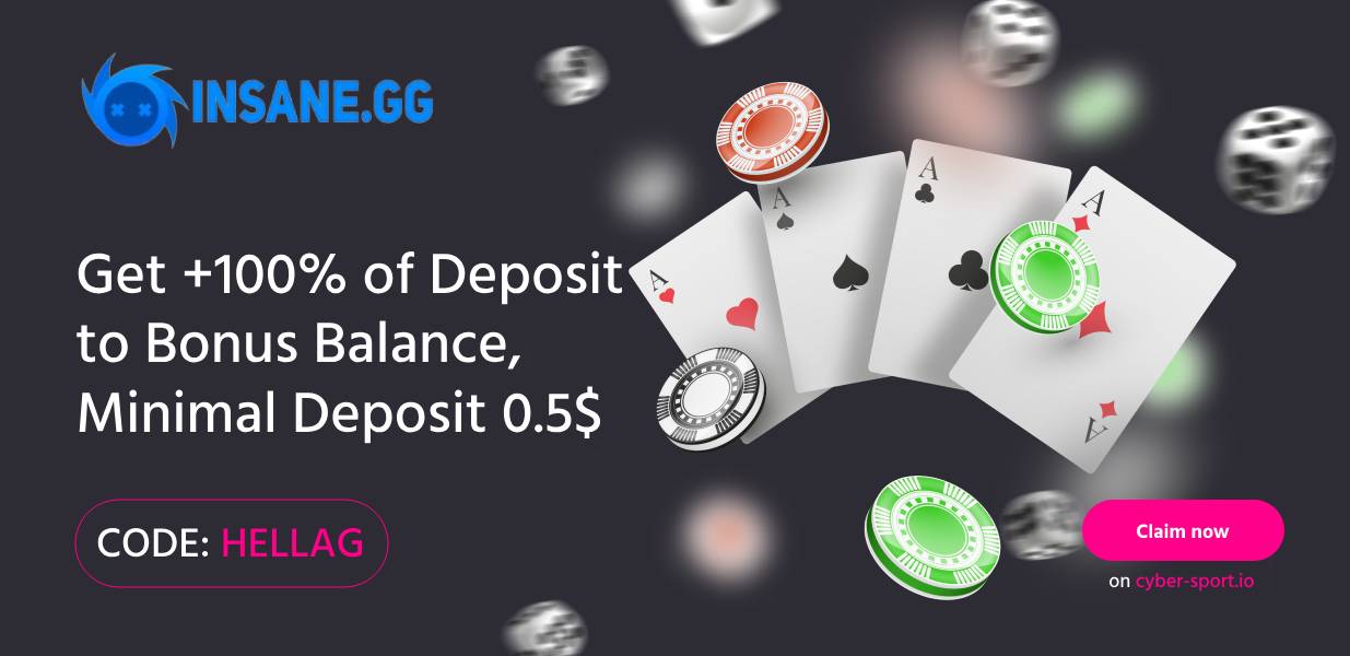Insane GG Promo Code “HELLAG”: Get a 100% Deposit Bonus