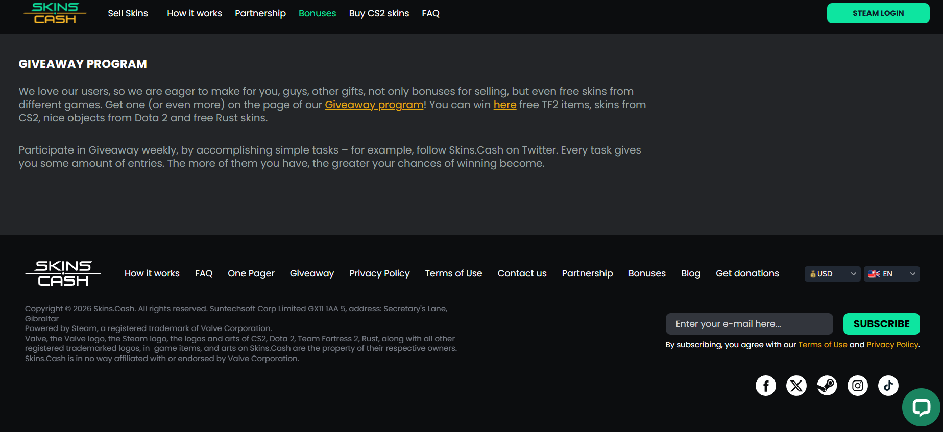 Skins.Cash Promo Codes (January 2026): Convert Skins to Cash + Bonuses