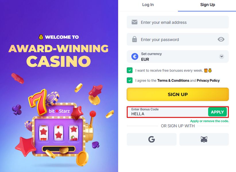 BitStarz Bonus Codes "HELLA"