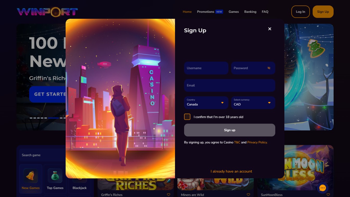 WinPort Casino Review: Activate WinPort Casino $7000 Welcome Bonus Code valid