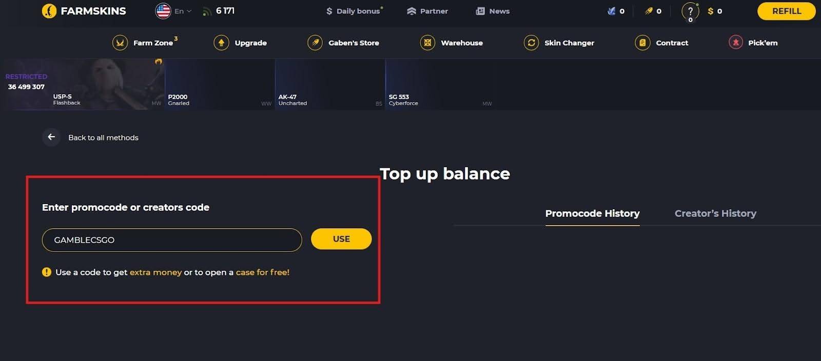 FarmSkins Promo Code