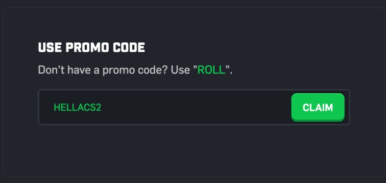 CSGORoll Promo Code "HELLACS2": Get 3 Free Cases