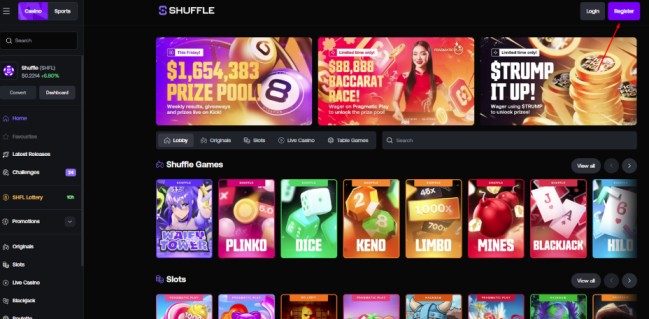 Shuffle Casino Promo Code