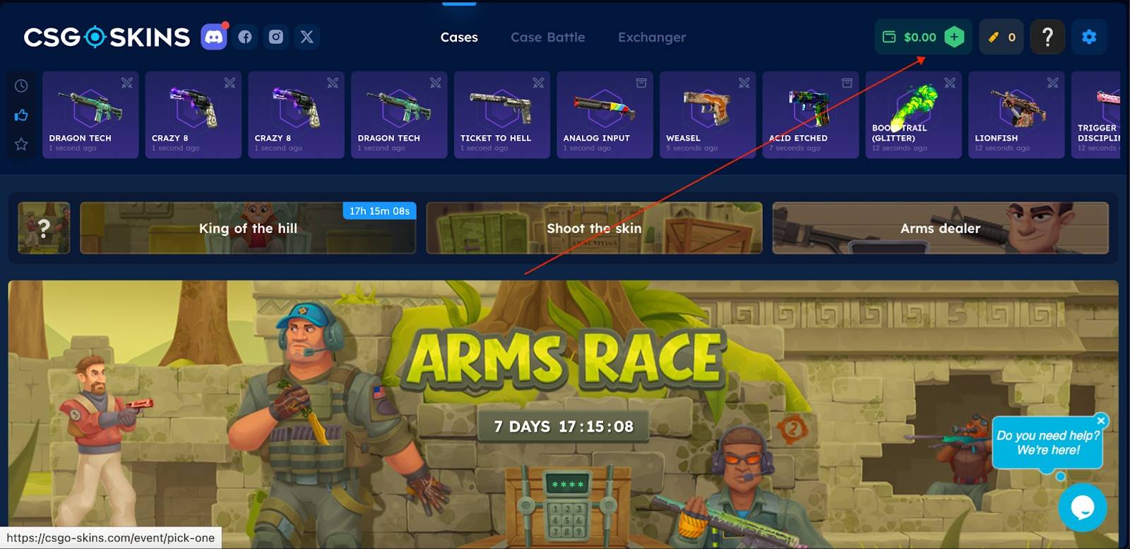 CSGO-Skins Promo Code 2025: Get $0.5 for Free