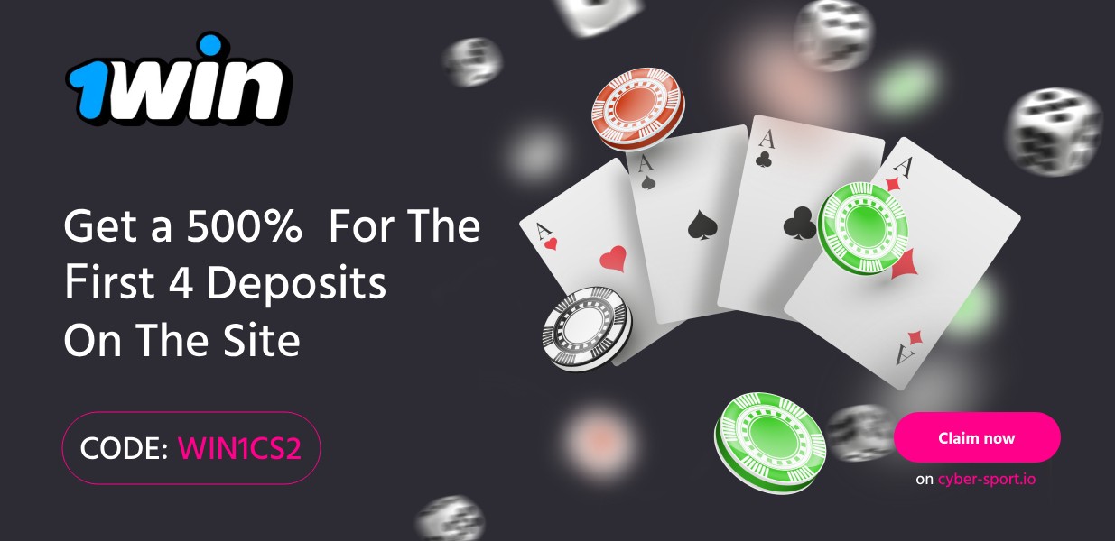 1Win Promo Code “WIN1CS2”: Get a 500% Deposit Bonus for the First 4 Deposits
