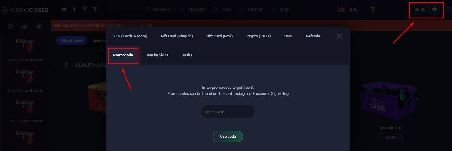 CSGOcases Promo Code