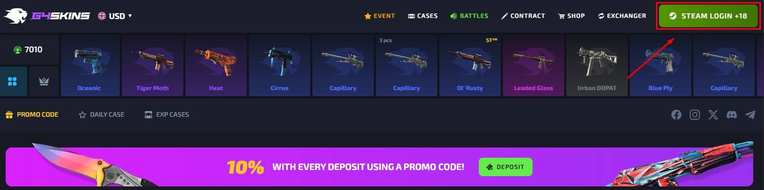 Unlock Your G4Skins Promo Code — Enjoy a +10% Bonus and a Free Case in 2025!