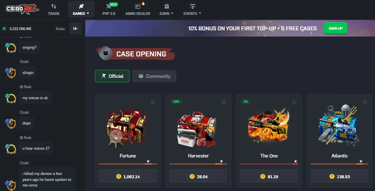 CS:GO & CS2 Case Opening Sites