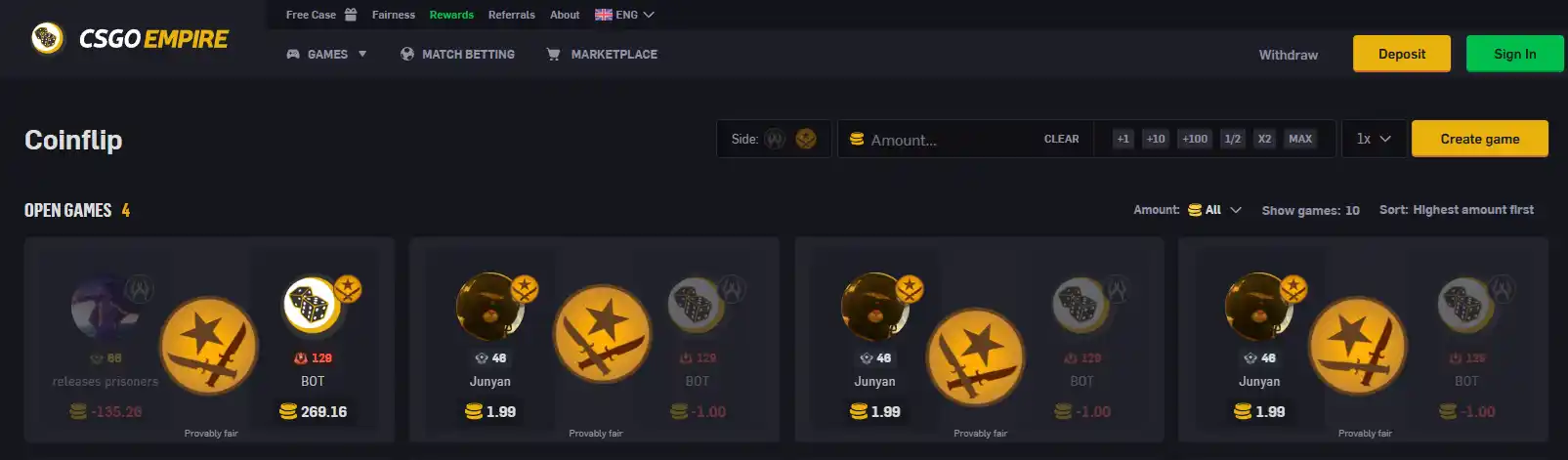 CS2 Coinflip Sites