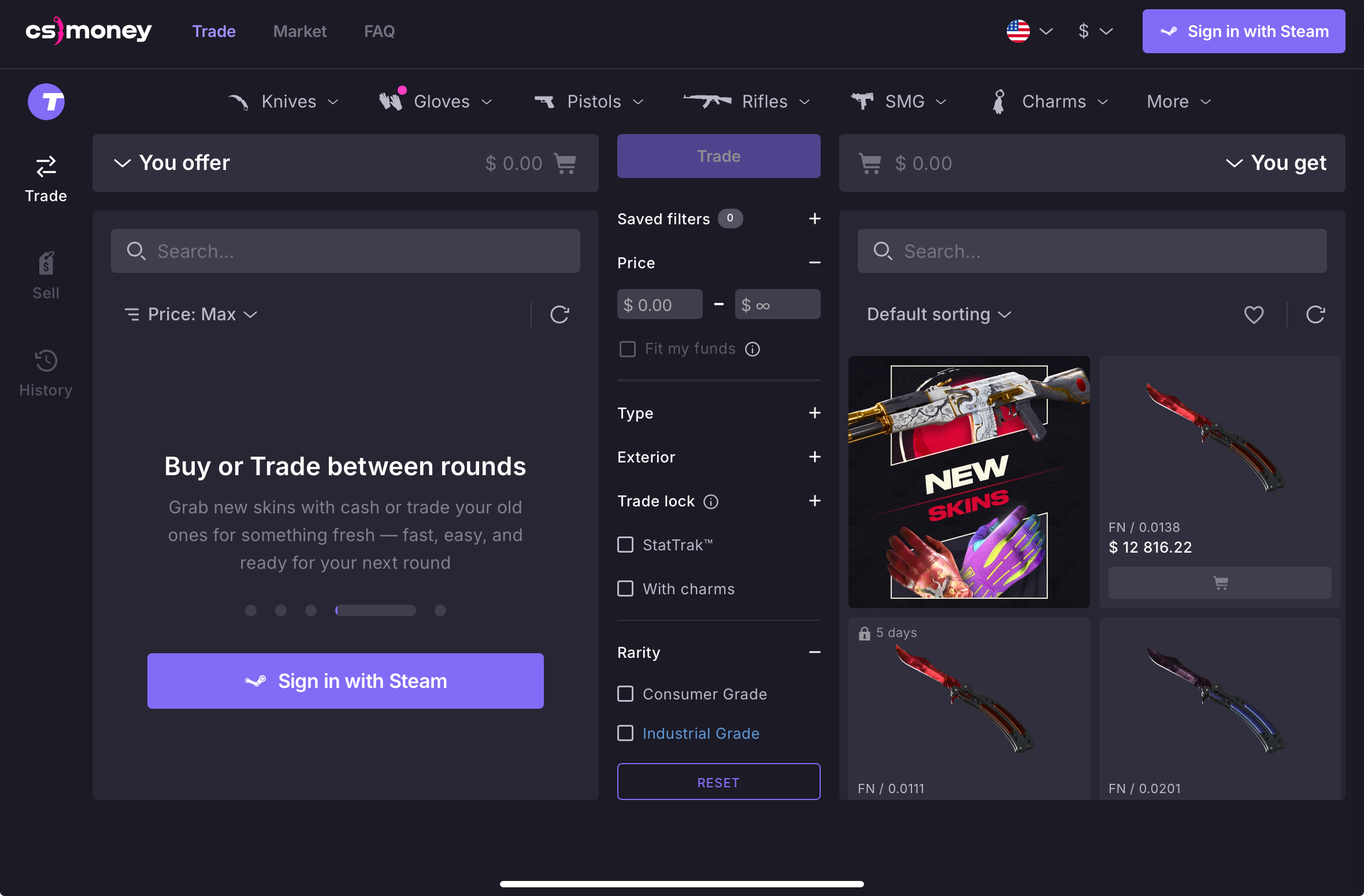 CS:GO & CS2 Skin Trading Sites