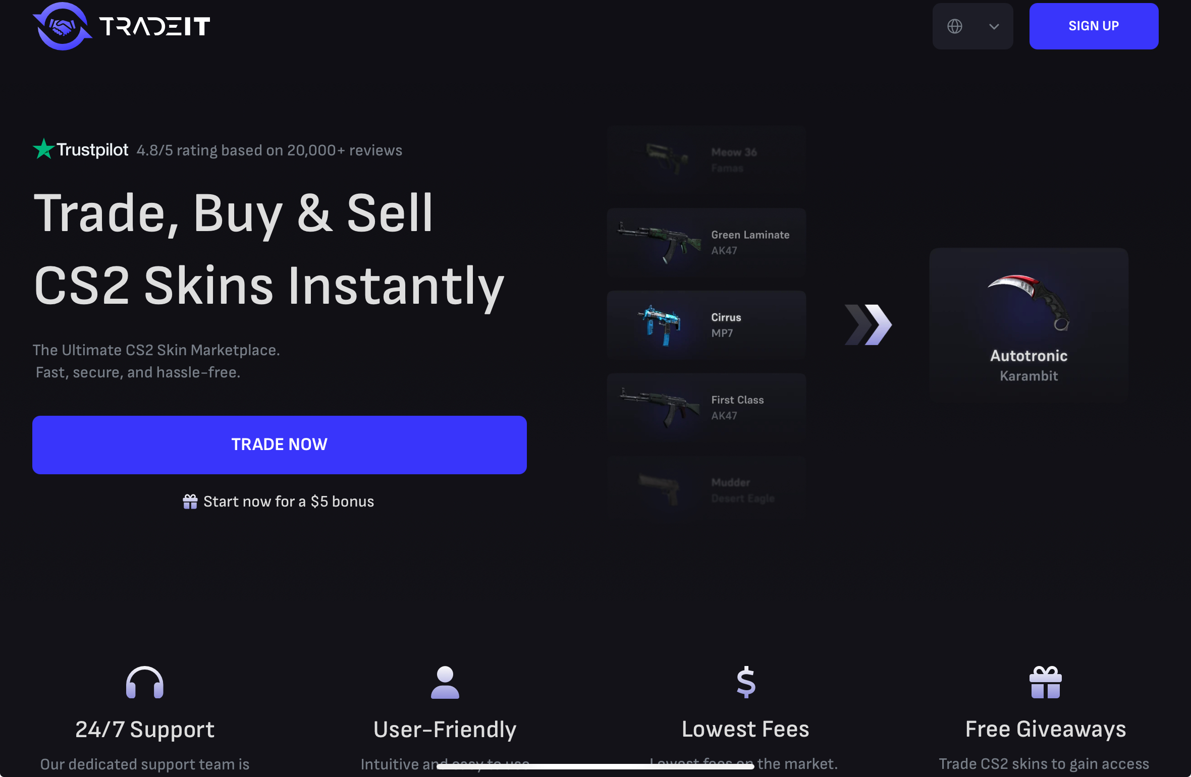 CS:GO & CS2 Skin Trading Sites