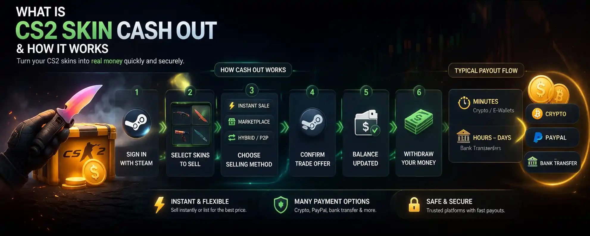 CS:GO & CS2 Cash Out Sites