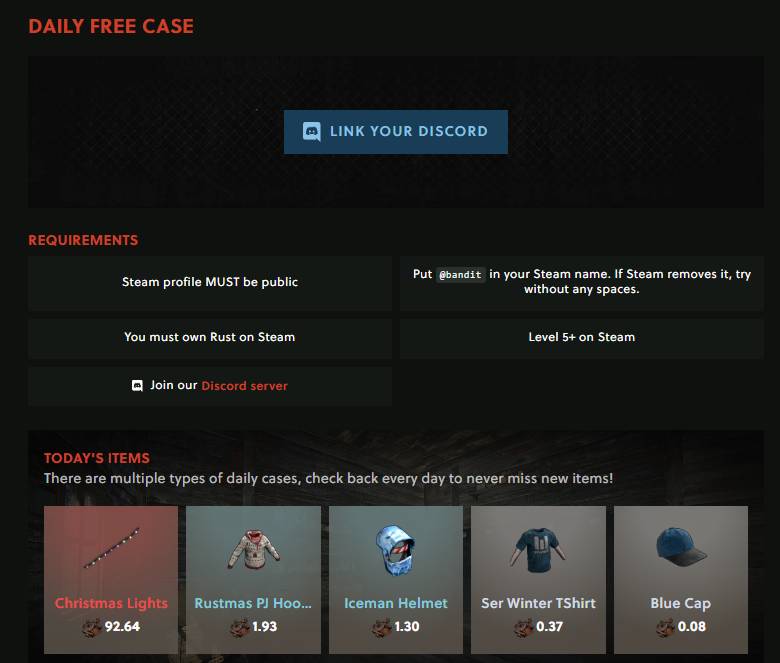 Free RUST Skins